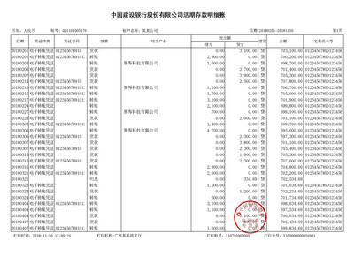 郑州对公流水制作案例